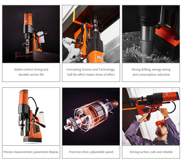 Power Tools Used In Construction - آلة حفر بقاعدة مغناطيسية 220 فولت،