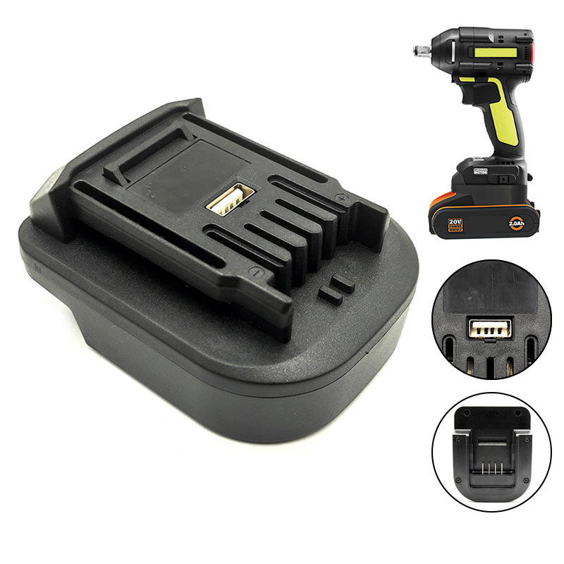 Power Tools That Are Green - مهايئ بطارية محول ل Worx 4Pin