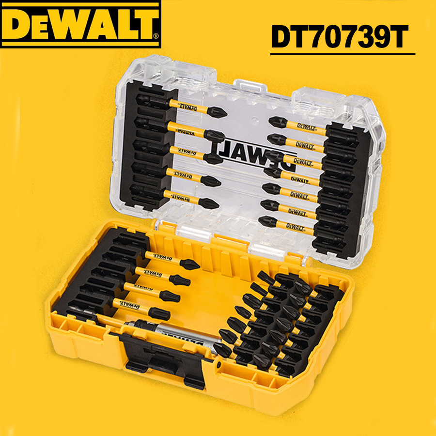 Power Tools Yellow And Black - ديوالت 31 قطعة مجموعة القيادة المسمار/مجموعة