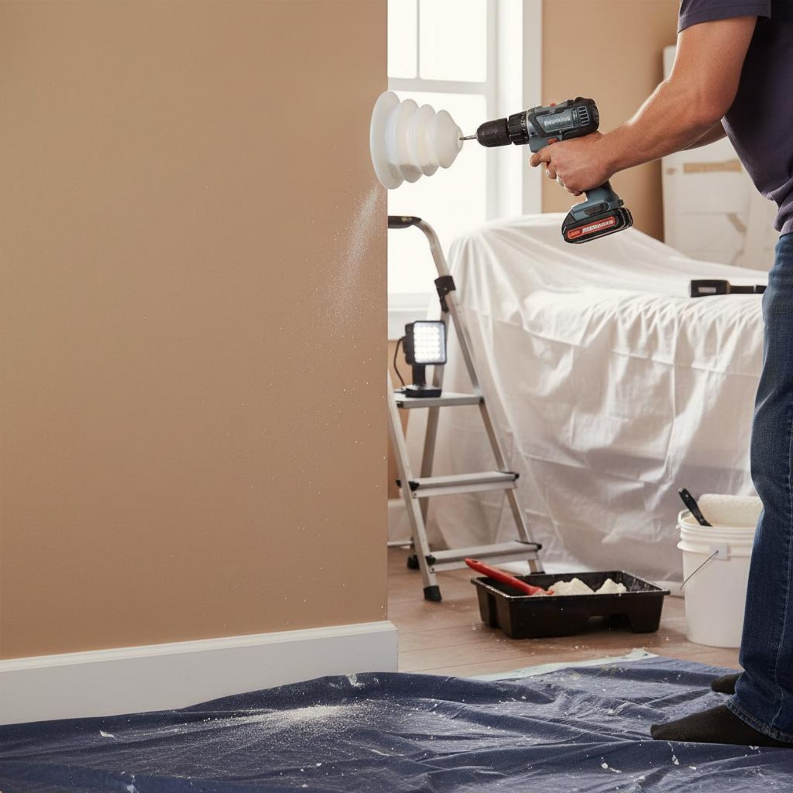Power Tools For Construction Work - وعاء لجمع غبار الحفر محكم الإغلاق،