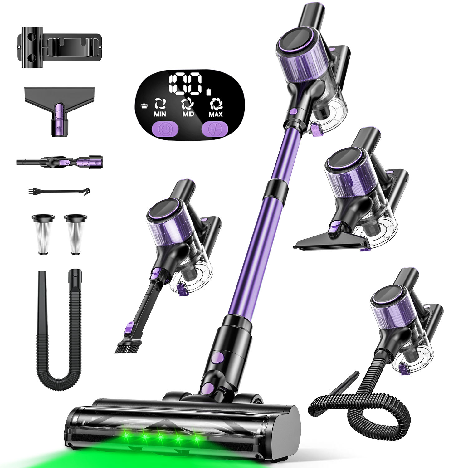 Power Tools That Are Green - مكنسة كهربائية لاسلكية بقوة شفط 55