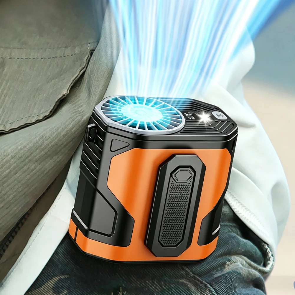 Power Tools For Construction Work - مروحة محمولة للخصر والرقبة بمنفذ USB،