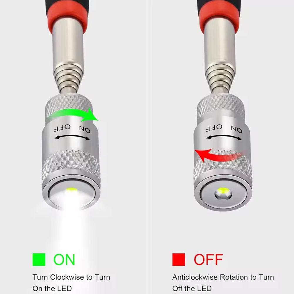 قلم مغناطيسي تلسكوبي مع ضوء LE - مراجعة Power Tools Hardware وسعره