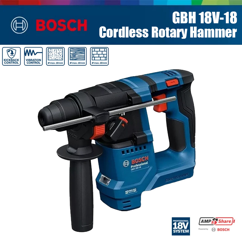 مثقاب دوار لاسلكي بوش GBH 18V- - مراجعة Power Tools Professional وسعره