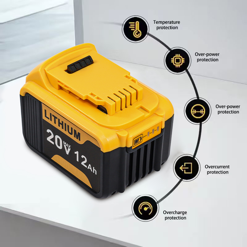 بطارية ليثيوم أيون 20 فولت 12  - مراجعة Power Tools Yellow And Black وسعره
