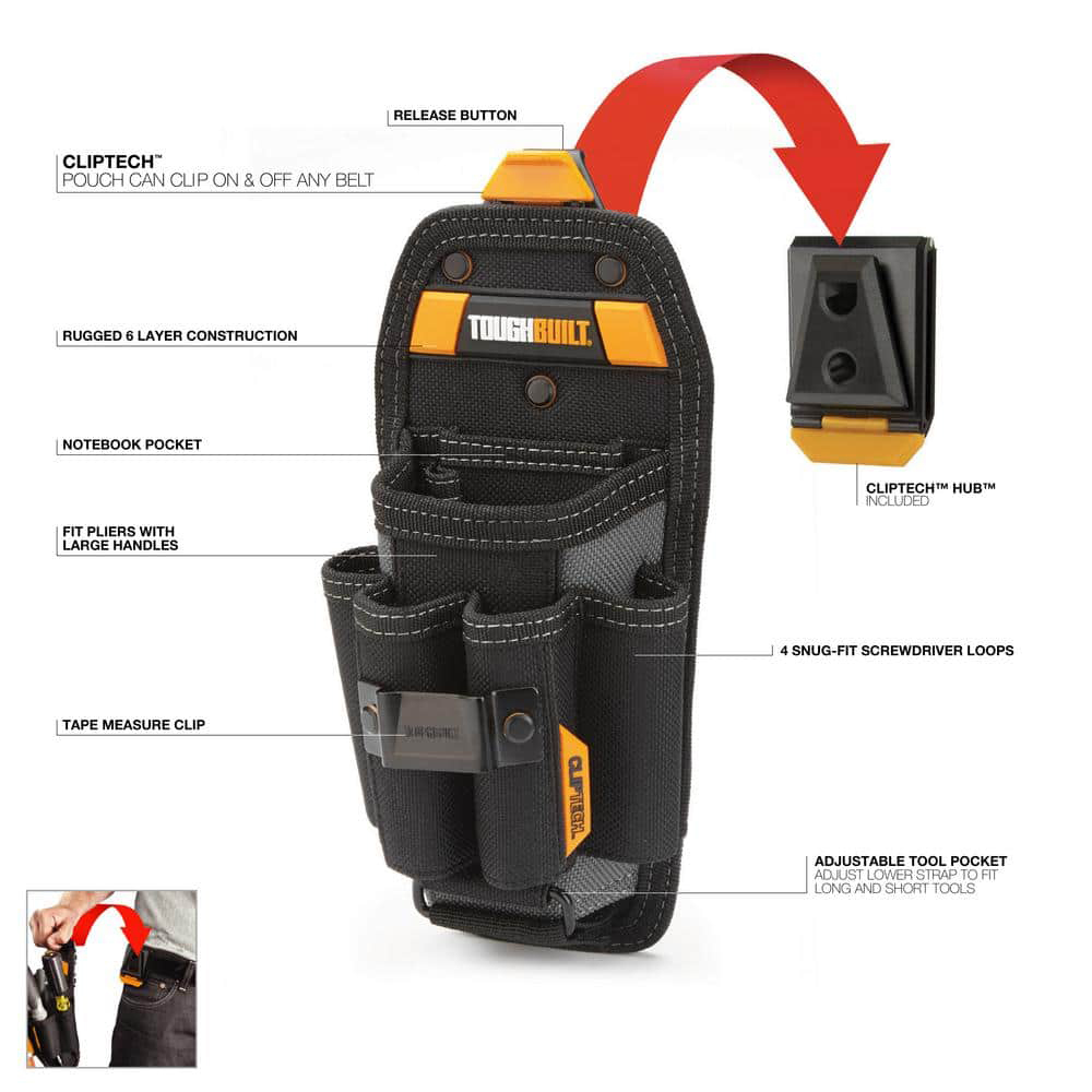 حقيبة فني TUGHBUILT TB-CT-36-L - مراجعة Power Tools Technician وسعره