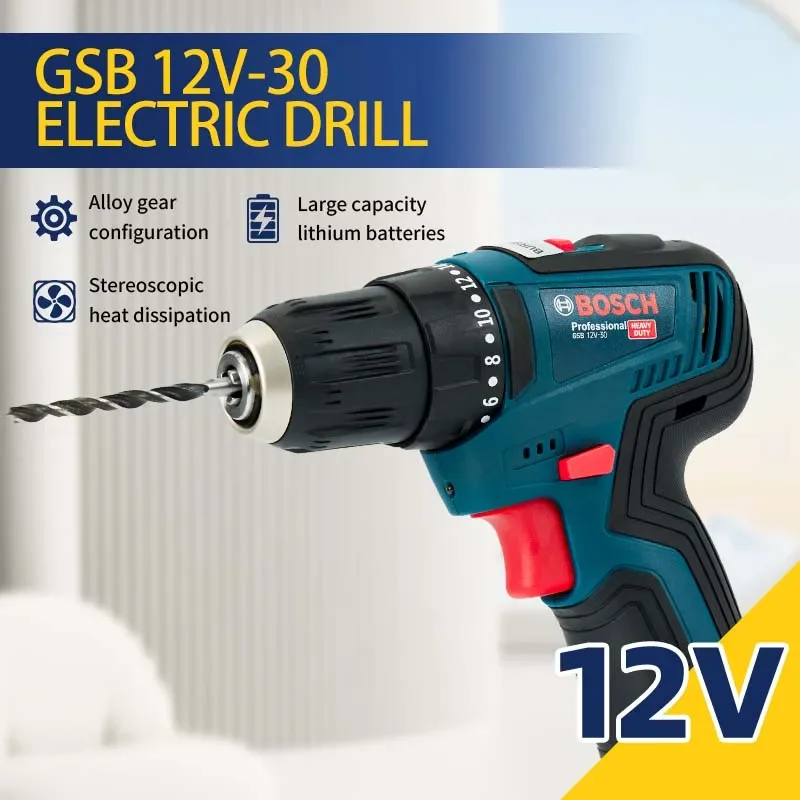 مثقاب كهربائي بوش GSB 12V-30 ا - مراجعة Power Tools Hardware وسعره