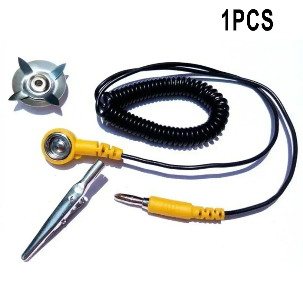 1 قطعة ESD سلك أرضي مكافحة ساك - مراجعة Power Tools Yellow And Black وسعره
