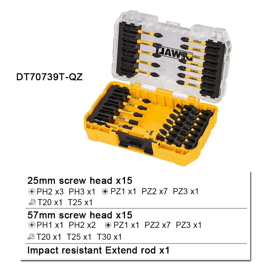 ديوالت 31 قطعة مجموعة القيادة  - مراجعة Power Tools Yellow And Black وسعره