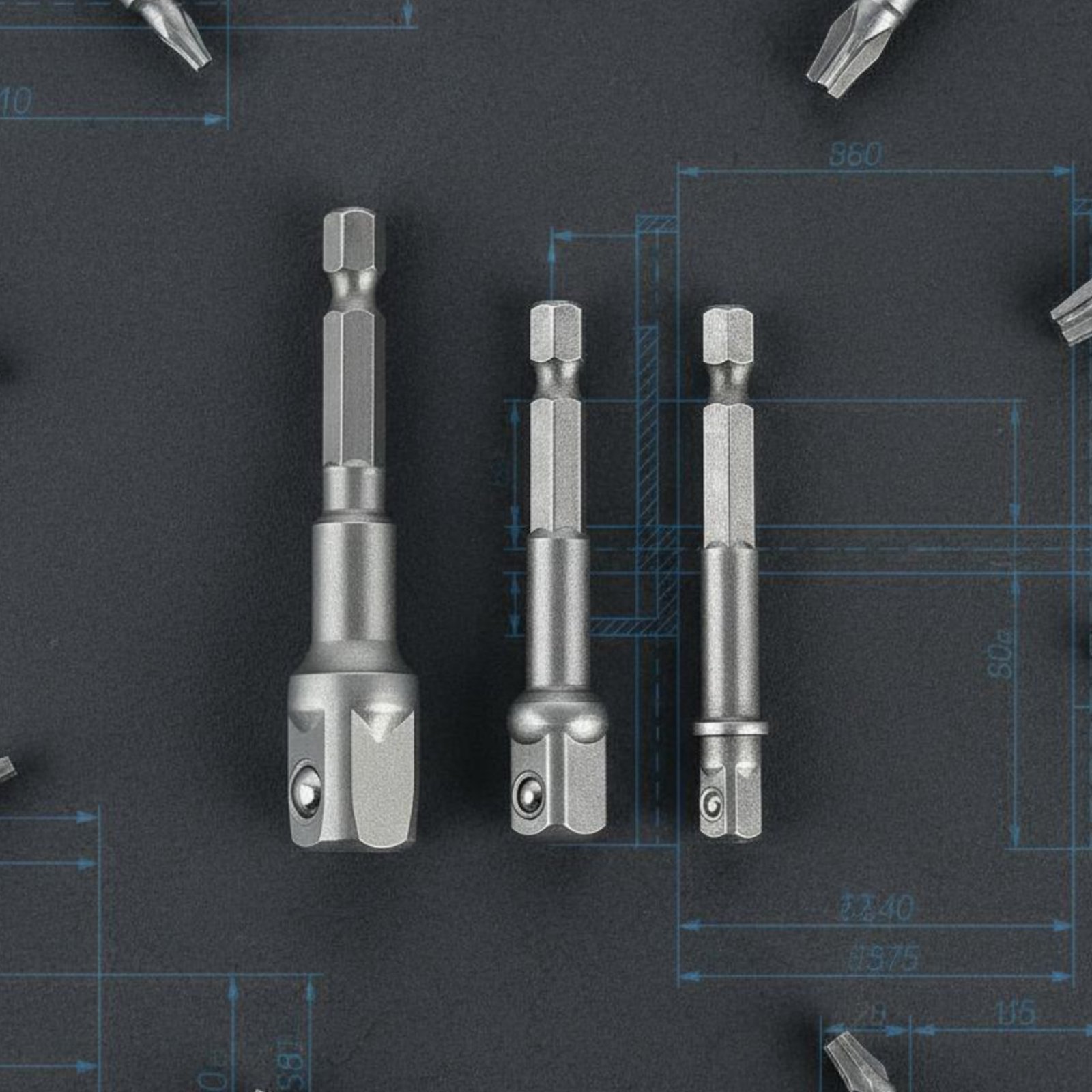 مجموعة محولات طاقة جذابة مكونة - مراجعة Power Tools Technician وسعره