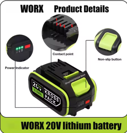 شاحن بطارية WORX أخضر بخمسة مس - مراجعة Power Tools That Are Green وسعره